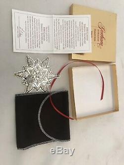 Christmas Ornament Sterling Silver GORHAM 1999 Snowflake New In Box