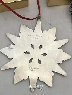 Christmas Ornament Sterling Silver GORHAM 2004 SNOWFLAKE New In Box