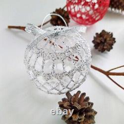 Christmas Ornaments Balls Handmade Elegant Christmas Tree Decorations Baubles 3d