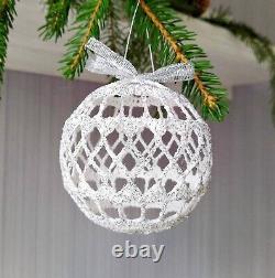 Christmas Ornaments Balls Handmade Elegant Christmas Tree Decorations Baubles 3d