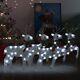 Christmas Reindeers 4 pcs Silver 80 LEDs