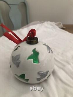 Christmas Snowball Ornament ceramic/light up
