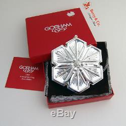 Christmas Snowflake Ornament Gorham Sterling Silver 1992