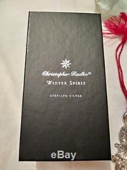Christopher Radko Sterling Silver Christmas Ornament Winter Spirit #2739 of 5000