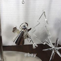 Crate & Barrel Christmas Ornament Centerpiece With 10 Ornaments Rare Discontinued