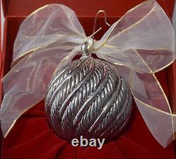 David Yurman Sterling Silver Cable Christmas Ornament Orig Neiman Marcus Box