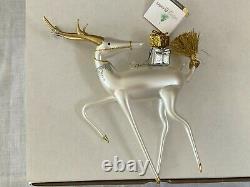De Carlini Reindeer With Ornament On Horns Glass Deer Christmas 2020