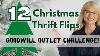 Diy Christmas Challenge 12 Thrift Flips Using Goodwill Clearance Outlet Finds