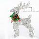 Elk Iron Reindeer LED Light With Pine Cones Christmas Home Decoration EU Plugged
