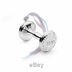 Empire Silver 2020 Babys First Christmas Rattle Ornament 2.25