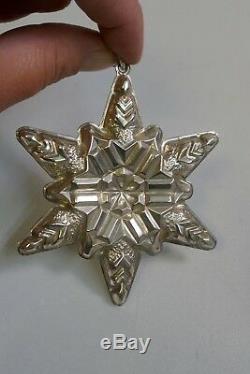 First Gorham Sterling Silver Snowflake 1970 Annual Christmas Ornament