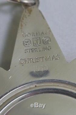First Gorham Sterling Silver Snowflake 1970 Annual Christmas Ornament