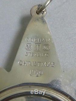 First Gorham Sterling Snowflake 1970 Christmas Ornament