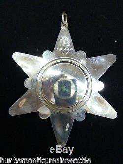 First Gorham Sterling Snowflake 1970 Christmas Ornament No Box or Bag