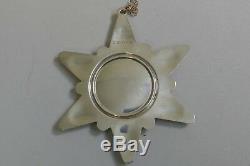 First Gorham Sterling Snowflake 1970 Christmas Ornament On 18 Sterling Chain