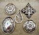 Five Sterling Silver Christmas Ornaments Lunt Towle Reed & Barton Wallace