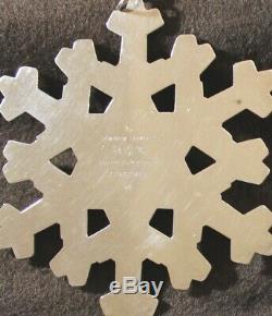 GORHAM 1980 1981 1982 1983 1984 Sterling Silver Snowflake Christmas Ornaments