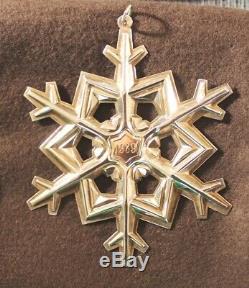 GORHAM 1985 1986 1987 1988 1989 Sterling Silver Snowflake Christmas Ornaments