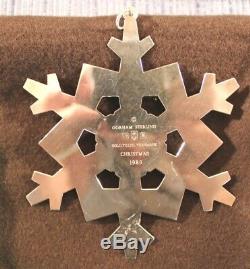 GORHAM 1985 1986 1987 1988 1989 Sterling Silver Snowflake Christmas Ornaments