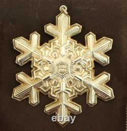 GORHAM 1990 1991 1992 1993 1994 Sterling Silver Snowflake Christmas Ornaments