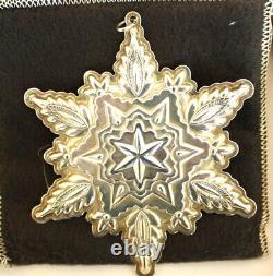 GORHAM 1995 1996 1997 1998 1999 Sterling Silver Snowflake Christmas Ornaments