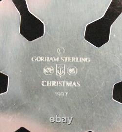 GORHAM 1995 1996 1997 1998 1999 Sterling Silver Snowflake Christmas Ornaments
