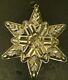 GORHAM STERLING 1970 CHRISTMAS ORNAMENT Snowflake Ornate Silver
