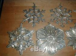 GORHAM Sterling Silver CHRISTMAS TREE Snowflake Ornament Collection Set LOT 11
