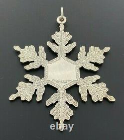 Gianmaria Buccellati Italy Sterling Silver 925 1995 Annual Christmas Ornament