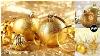 Gold Christmas Ornaments Glass Ball Christmas Ornaments