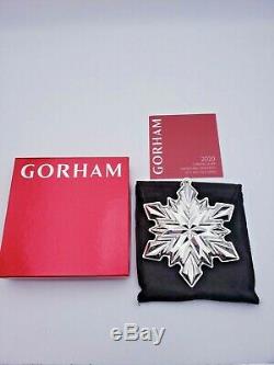 Gorgeous 2020 Gorham Sterling Silver Snowflake Ornament New In Box 10279