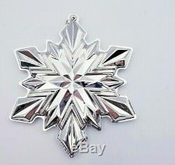 Gorgeous 2020 Gorham Sterling Silver Snowflake Ornament New In Box 10279