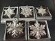 Gorham 1970 1971 1972 1973 1974 Sterling Silver Snowflake Christmas Ornaments