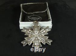 Gorham 1975 1976 1977 1978 1979 Sterling Silver Snowflake Christmas Ornaments