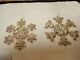 Gorham 1976 and 1977 Sterling Silver Snowflake Ornaments