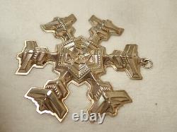 Gorham 1976 and 1977 Sterling Silver Snowflake Ornaments