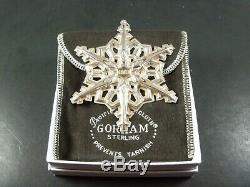 Gorham 1980 (SP) 1981 1982 1983 1984 Sterling Snowflake Christmas Ornament