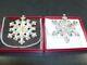Gorham 1980 Silver plated and 1981 Sterling Snowflake Christmas Ornaments