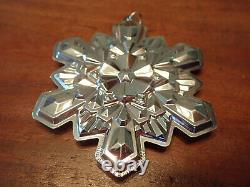 Gorham 2016 Sterling Silver Snowflake Christmas Ornament No Box