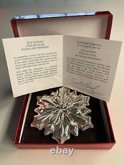 Gorham 2018 STERLING Silver 49th Annual Edition Snowflake Ornament RARE Year