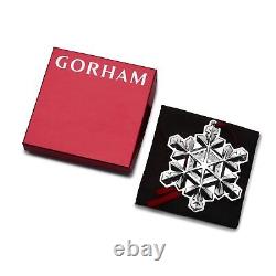 Gorham 2024 Sterling Silver Snowflake Ornament 55th Edition