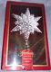 Gorham Chantilly Silver Snowflake Christmas Tree Top Topper Ornament Decoration