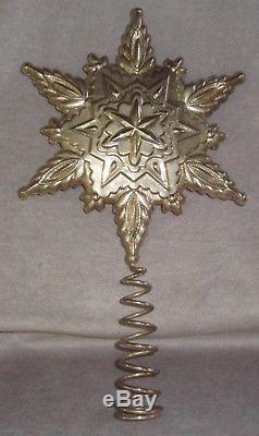 Gorham Chantilly Silver Snowflake Christmas Tree Top Topper Ornament Decoration