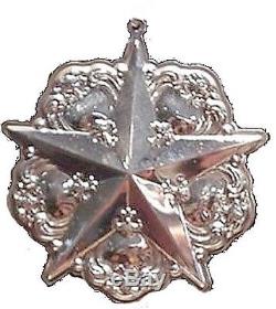 Gorham Chantilly Star Sterling Silver Christmas Ornament