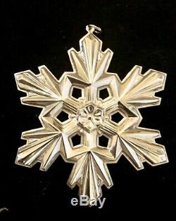Gorham Christmas Snowflake Ornament Sterling 20th/25th Anniversary Lot 1990, 95