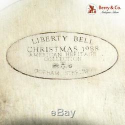 Gorham Liberty Bell Christmas Ornament Sterling Silver 1988