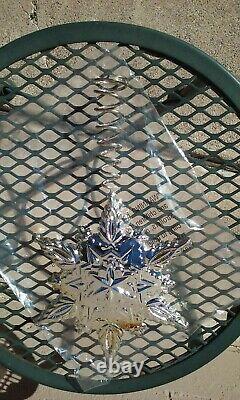 Gorham Silver Plate Snowflake Christmas Tree Topper Ornament 1999 In Box Nos #2