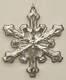Gorham Silver Snowflake Ornament 1980-Silverplate Snowflake With Box 8846912