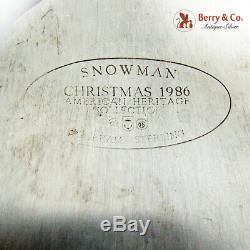 Gorham Snowman Christmas Ornament Sterling Silver 1986