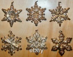 Gorham Sterling Silver 1970 1971 1972 1973 1974 1975 Snowflake Ornaments # DB02